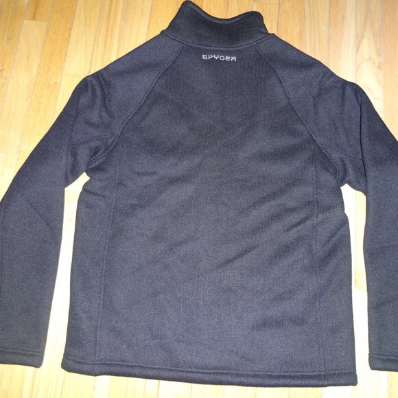 NWT Spyder Men's Core Sweater Heavy Weight Black Full Zip Jacket Size Medium - Picture 7 of 8